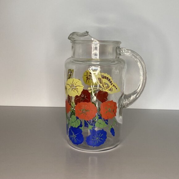 Vintage Floral Pitcher/Carafe - Picture 3 of 7